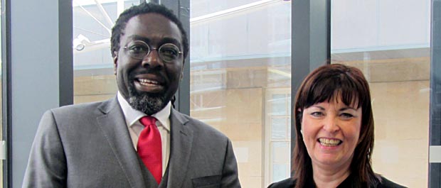 Lord Adebowale and Maggie Rae