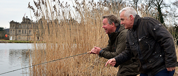 Co-organisers of Longleat's Fishing and Country Show Chris Ogborne, left, and Chris Sebire Testing the Waters