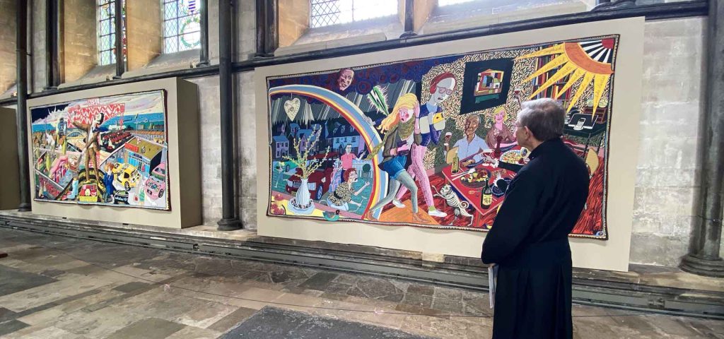 Grayson Perry art at Salisbury Cathedral