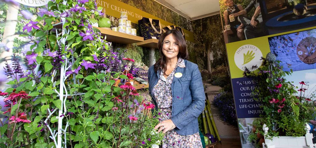 Olivia Chapple at Chelsea Flower Show 2021